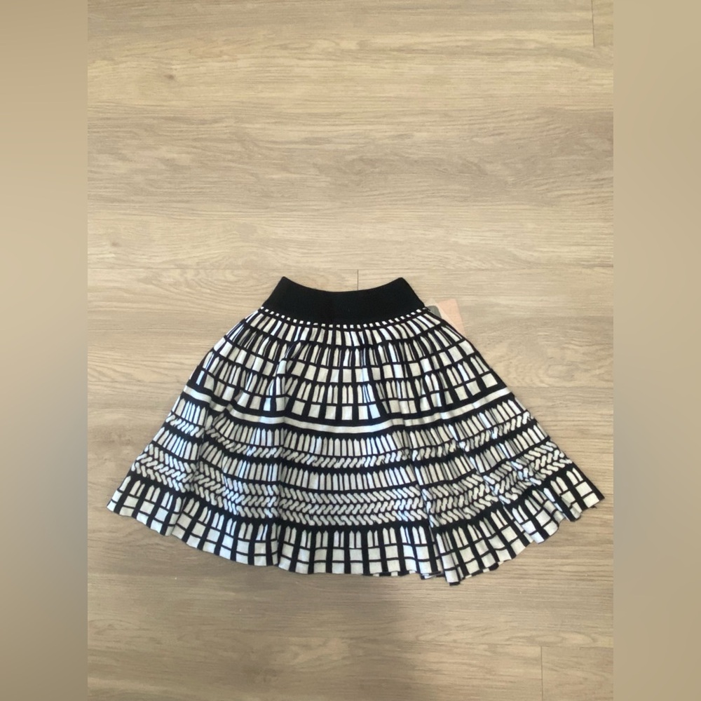 Forever21 Black and White Mini Skirt
